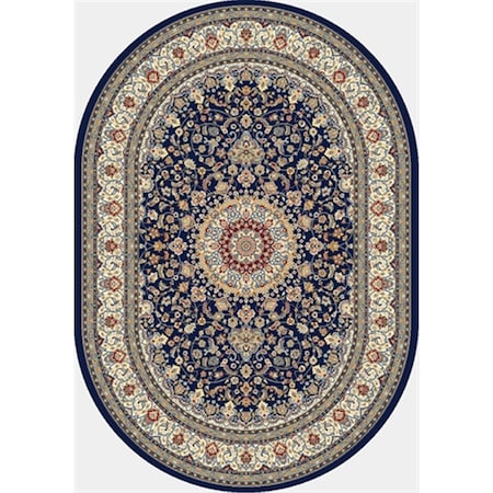 Dynamic Rugs Ancient Garden 5 ft. 3 in. x 7 ft. 7 in. Oval 57119-6464 Rug - Ivory/Ivory ANOV69571196464